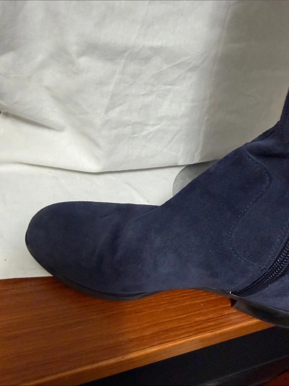 Franco Sarto Over-the-Knee Suede Boots - Navy